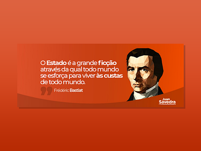 Capa Facebook - Fredéric Bastiat design illustration web