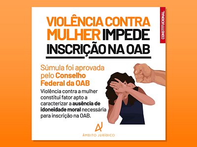 Âmbito Jurídico - Violência contra mulher design illustration web