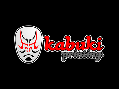 Kabuki Printing 2 colors logo mask