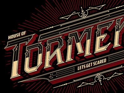 House of Torment goldnblack font typography