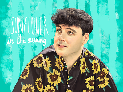 Sunflower ezra koenig illustration vampire weekend