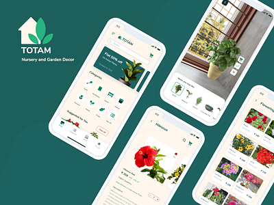 Totam Plant Nursery e-Commerce App UI UX Design app design ecommerce app ui ui designer uiux userexperiencedesign userinterfacedesign ux