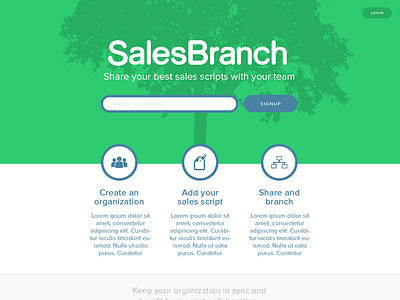 SalesBranch Landing Page landingpage web