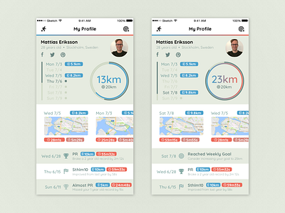 Running App app graph ios materik mattias eriksson running training ui ux