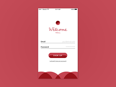 Daily UI #001 app dailyui dailyui 001 ios materik mattias eriksson signup ui ux