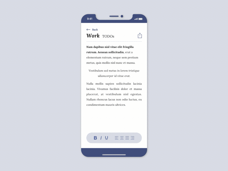 Daily UI #065 app dailyui dailyui 065 ios iphone x materik mattias eriksson notes ui ux