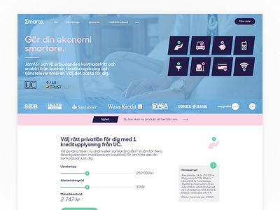 Zmarta Landing Page materik mattias eriksson ui ux web