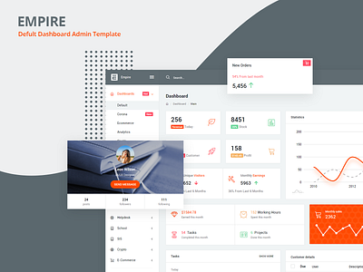 Empire Admin Template admin admin dashboard admin design admin panel admin template admin templates branding dashboad dashboard design design dribbble dribbble shots premium design ui ux ui deisgn ui design ui ux ui web design uikit widgets