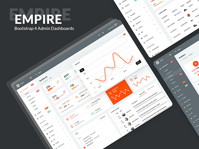 Empire Admin Templates admin admin dashboard admin design admin panel admin template admin templates analitycs branding dashboad flat design premium bootstrap 4 premium design ui ux ui deisgn ui ux ui web design uidesign uikit uikits widgets