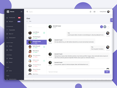 Chat Applications at Bhumlu Admin Template admin admin dashboard admin design admin panel admin template app applicaiton branding dribbble dribbble shots premium design ui design ui ux