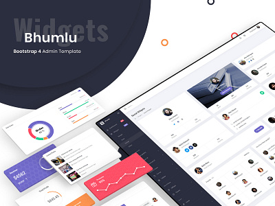 Bhumlu Admin Template admin admin dashboard admin design admin panel admin template bhumlu branding dashboad dribbble dribbble shots premium design ui ux ui deisgn ui design ui ux ui web design uikit widgets