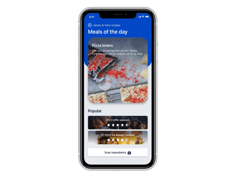 Food APP Kinetic Effect app browsing card discovery food icon immersive instacart ios logo minimal order price purchase topic ui userexperience ux