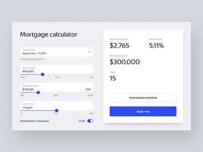 Mortgage calculator