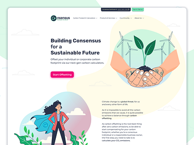 co2nsensus - Web Design