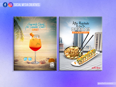 Social Media Creative Ads Design for Restaurant- Graphic Design advertising branding design facebook facebook post design graphic design insgram reels instagram instagram creatives instagram post design motion graphics promotional post design social banner social media social media post ux