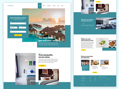 Hotel Landing Page Concept