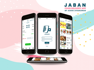 JABAN Food Delivery App app branding app design app designers applicaiton desiign indian kerala ui ux ui ux design ui dashboard ui ux design ui ux designer ui ux user