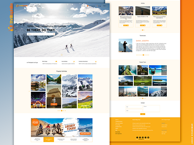 Thrillophilia Website Re-Design adobe adobe photoshop adobe photoshop cc adobe xd adventure adventure site design landing landing page redesign ui deisgn ui web design uiux web design website website mockup