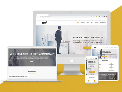 Om3search Recruiting firm branding design web