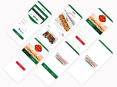 KripsyKreme App Design app checkout design figma figmadesign signin signup splashscreen typography uidesign uiux