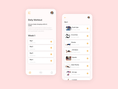 Workout Application app figma figmaafrica figmadesign uiux workout app workouts