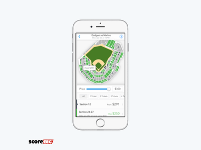 Score Big - iOS deisgn game ios tickets