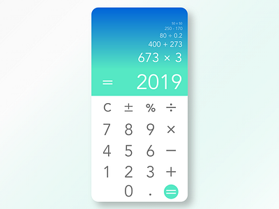 Dailyui #004 Calculator