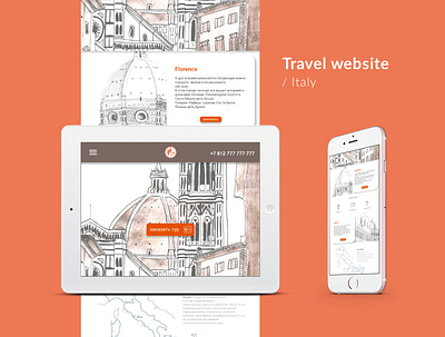 Travel website concept design webdesign