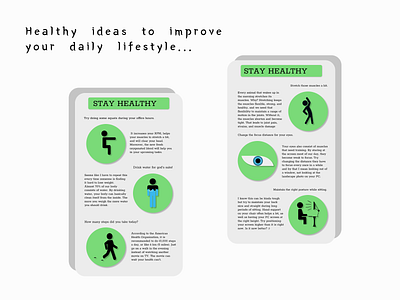 Stay healthy - daily UX