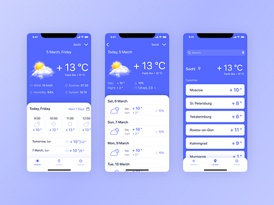 Weather App app app design app ui daily ui ios ios app ios app design ios design minimalist mobile mobile app mobile app design mobile design weather weather app