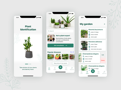 Plant Care App Design Concept app mobile mobile app plant plant app plant care xd