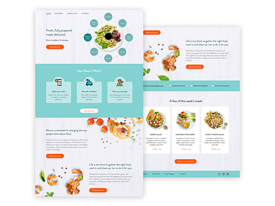 Food Order and Delivery Website Design food landing page lending ui web web design website xd