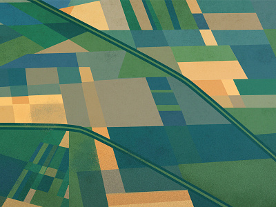 Farmland pattern illustration vector