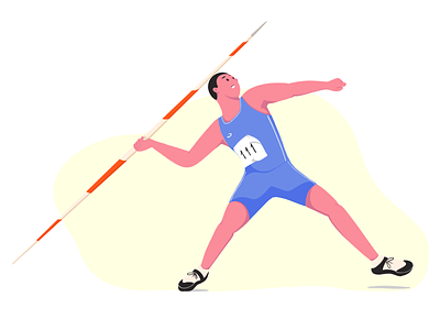 athlete art artist athletes character flat illustration illustrator olympic sport ui vector