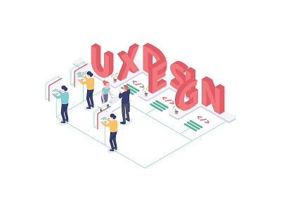 UX app art artist branding character design flat garden hero illustration illustrator isometric minimal ui ux vector web