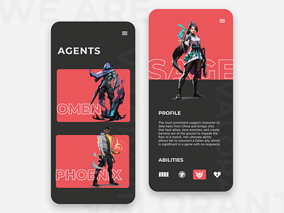 VALORANT - App Concept