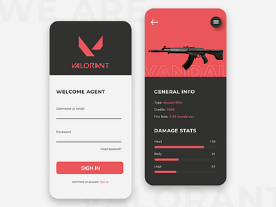 Valorant App Concept