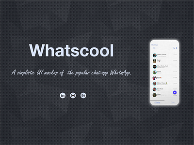 Whatscool chatapp UI chat app