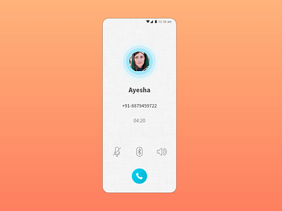 Call Screen call calling contacts dial dialer os phone user centered design user interface design