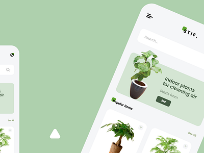 Plants Apps 3d animation branding graphic design logo mobile plants ui