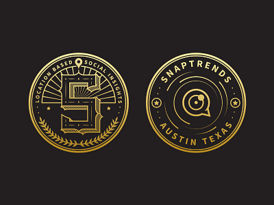 Snaptrends Coin Design coin design illustration lettering medal snaptrends type wowsujina