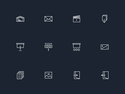 Menu icon set