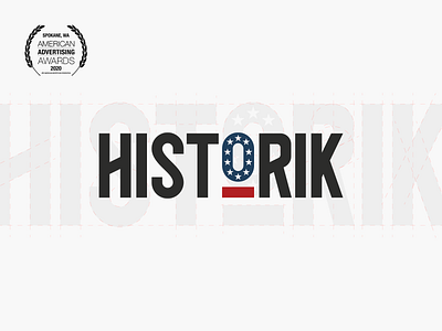 Historik Logo 2020 ADDY Award addy addy award america app award branding crooz media historik history identity logo mark usa