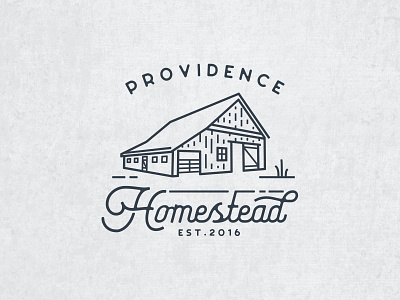 Providence Homestead Identity blue brand homestead identity logo magnolia mark providence provider rustic vintage