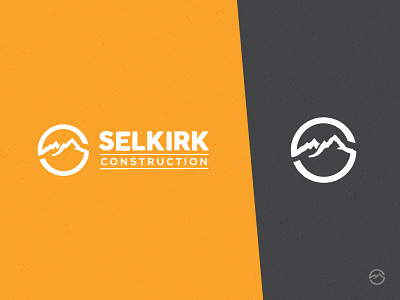 Selkirk Construction Rebrand | Final brand builder construction crooz graphite home house identity logo media orange rebrand selkirk slate yellow