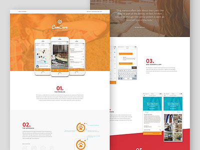 MadebyCodera - CamCare Page animal camcare interface madebycodera mobile mobile app pet responsive ui ux website