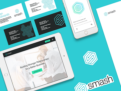 Smash Re-Brand app brand identity letterhead logo mark re brand smash symbol website