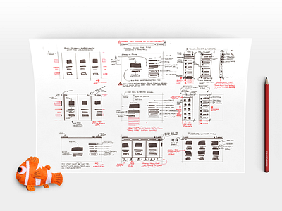 Aquabuildr - Blocking to Lo-Fi app aquabuildr blocking fish kiosk prototype sketch tablet tank ux