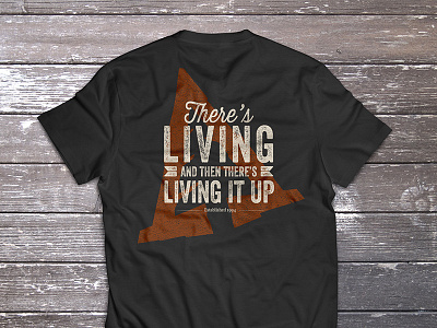 Living it Up - Shirt Design aspen aspen homes culture design homes living living it up marketing printing promo screen shirt