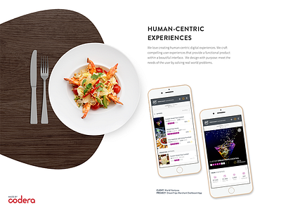 Elegant Product Layout app dtl elegant entertainment food human centric meals website